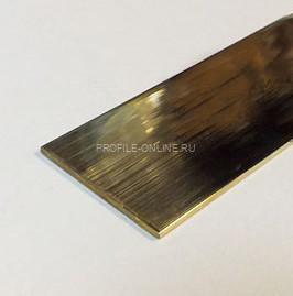 Латунная полоса 20 мм полированная 2,7 м