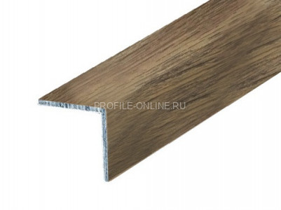 Алюминиевый уголок 40х40 равнополочный КД Дуб венский 2,7 м (упаковка 10 штук)