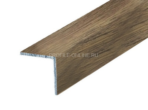 Алюминиевый уголок 40х40 равнополочный КД Дуб венский 2,7 м (упаковка 10 штук)