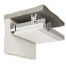 Теневой плинтус алюминиевый Decaro D003.2A Black черный с возможностью LED подсветки 2 м