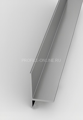 Микроплинтус скрытого монтажа из алюминия 17.8х19.8 мм Евротрим 7628.01 серебро 200 см