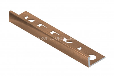 L-образный профиль алюминиевый 12.5 мм NEEXY PV03-06 MBR бронза матовая 2.7 м