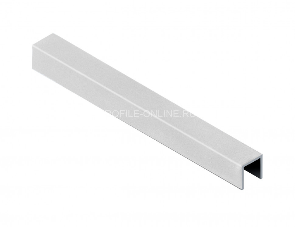 П-образный профиль алюминиевый 10х10 мм NEEXY PV83-41 SW муар белый 2.7 м