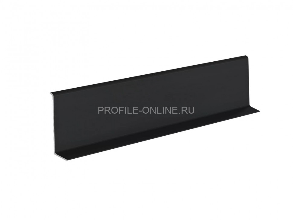Алюминиевый напольный плинтус Laconistiq Adhesive 62 мм черный 300 см