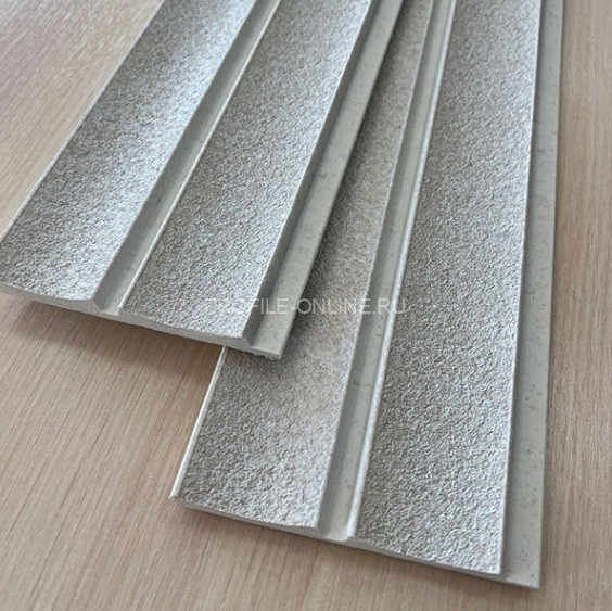 Отделочная стеновая декоративная панель с 3D эффектом Hiwood LV125 MP5 декорированная 120х12 мм из фитополимера 2,7 м