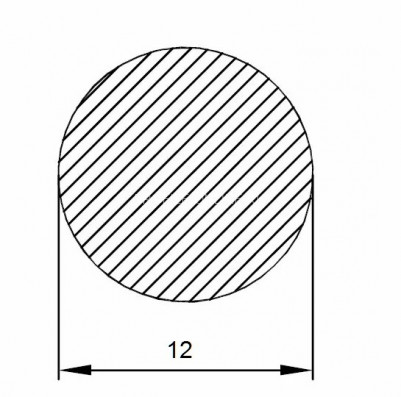 Алюминиевый пруток круглый 12 мм 3 м