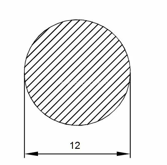 Алюминиевый пруток круглый 12 мм 3 м
