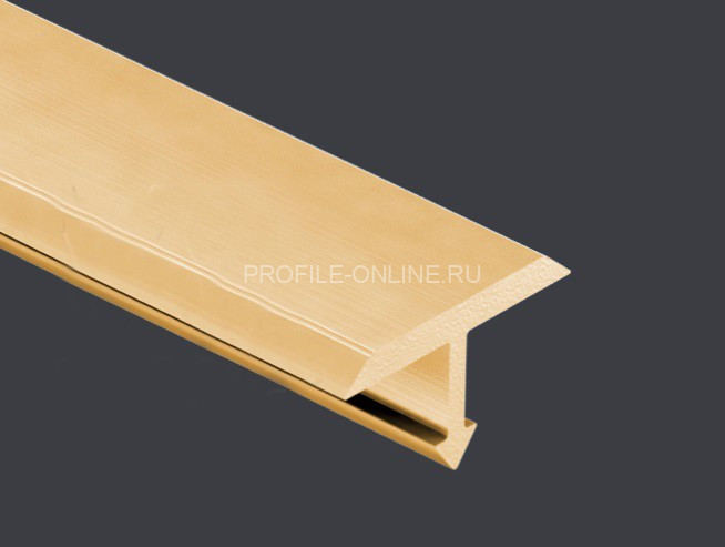 Т-профиль 26 мм Cezar PVL39 L латунь полированная 2,7 м