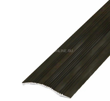 Алюминиевый порог с рифлением 39 мм С4 КД Венге 2,7 м (упаковка 10 штук)