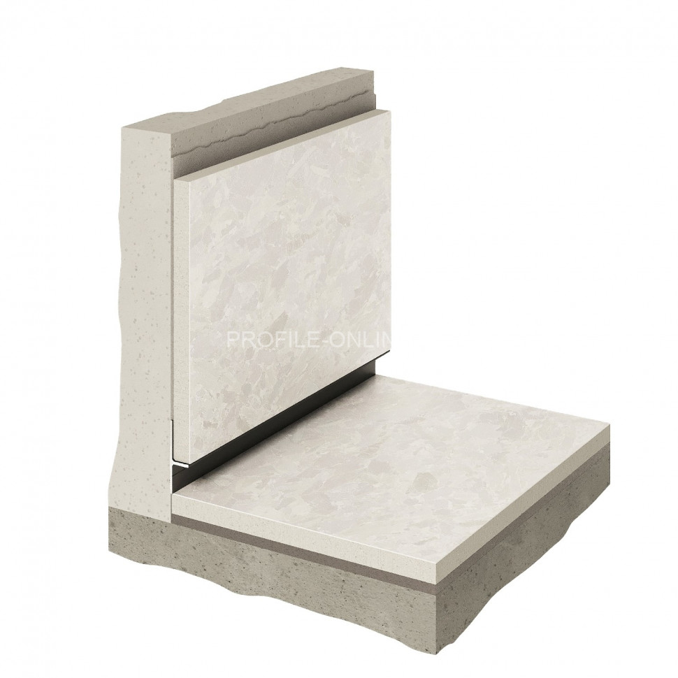 Теневой плинтус скрытого монтажа алюминиевый Decaro D004.1 без покрытия 2 м