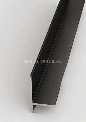 Микроплинтус скрытого монтажа из алюминия 17.8х19.8 мм Евротрим 7628.05 черный 200 см