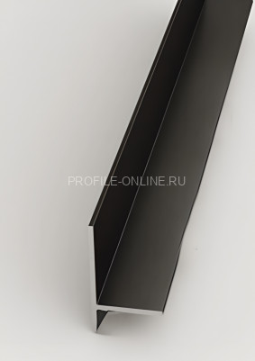 Микроплинтус скрытого монтажа из алюминия 17.8х19.8 мм Евротрим 7628.05 черный 200 см