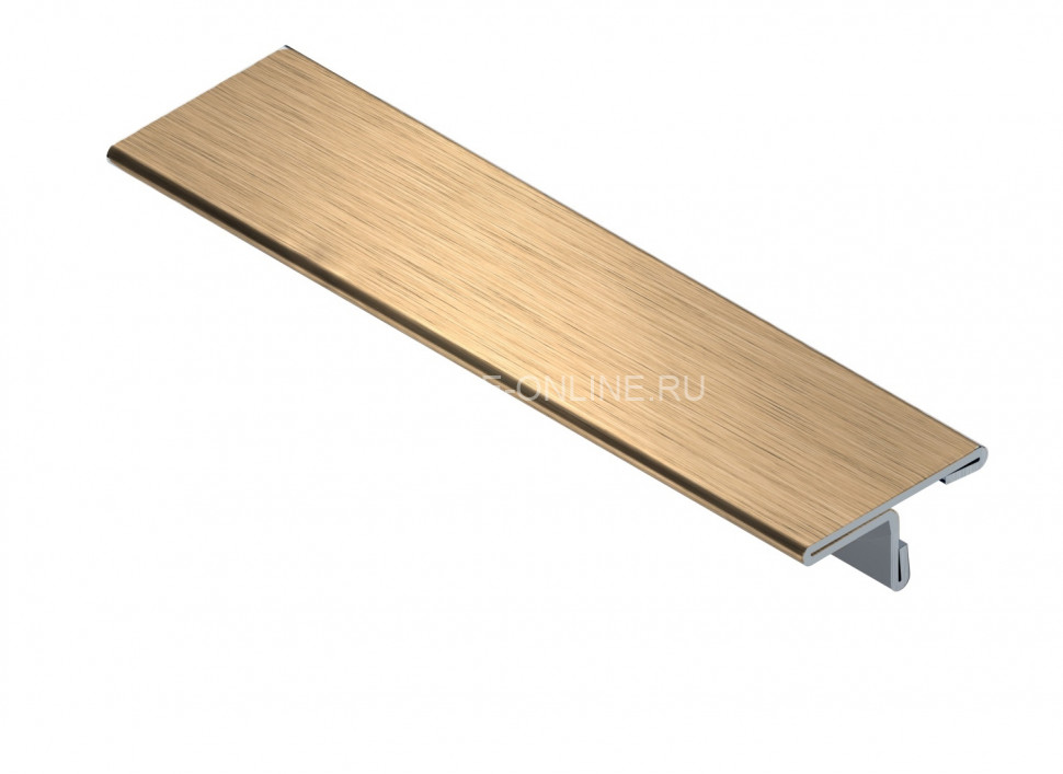 Т-образный профиль из нержавеющей стали 20 мм NEEXY PVS91-04 BG золото браш 2.7 м