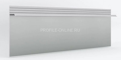 Алюминиевый теневой плинтус 13х80 мм Laconistiq Regular без покрытия 300 см