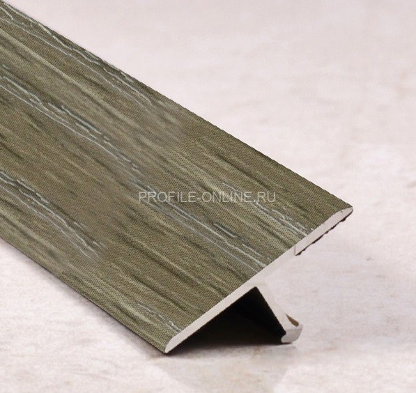 Т-профиль алюминиевый ламинированный 40 мм ПТ-40 206 Дуб канадский 2,7 м