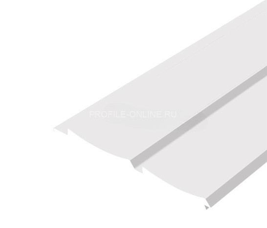 Отделочная стеновая декоративная панель с 3D эффектом Hiwood LV125 NP белая 120х12 мм из фитополимера 2,7 м