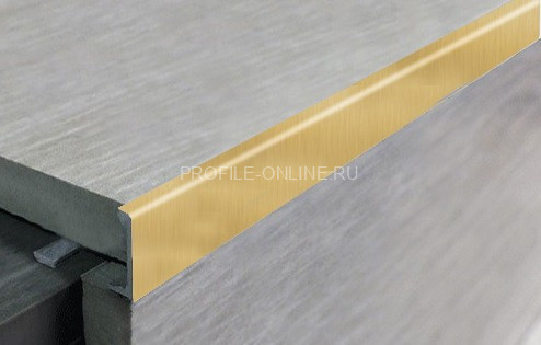 L-профиль алюминиевый 10 мм ПО-Г10 бронза светлая глянец браш 2,7 м