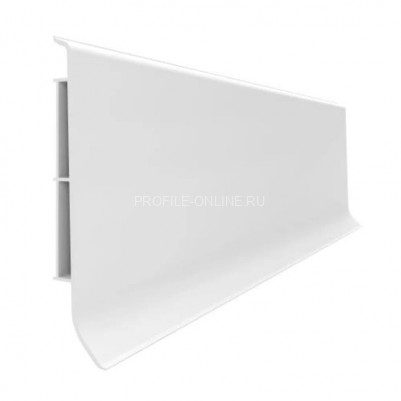 Плинтус для пола ПВХ 80 мм VILO linela 401 RAL 9003 белый 2 м