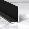 Уголок 8х15 мм из алюминия внутренний ПВ-205 черный матовый 2.7 м
