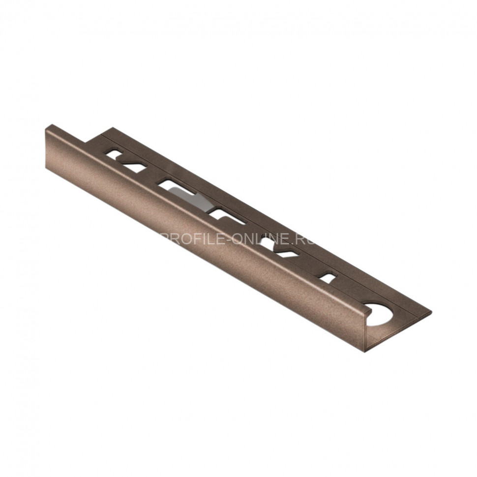 Алюминиевый L-профиль 10 мм NEEXY PV02-11-BB коричневый блестящий 2.7м