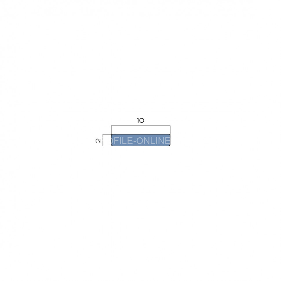 Полоса 10 мм из алюминия NEEXY PV87-49-MT медь матовая 2.7м