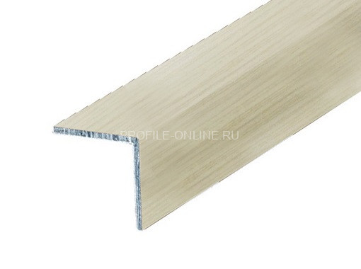 Алюминиевый уголок 40х40 равнополочный КД Дуб жемчужный 2,7 м (упаковка 10 штук)