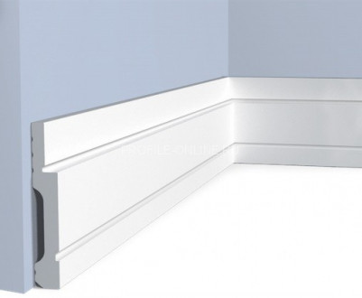 Напольный плинтус 12х75 мм HiWood B75V1L белый 200 см