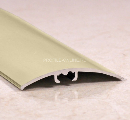 Разноуровневый порог алюминиевый 41 мм ПО-41 бронза матовая 2,7 м