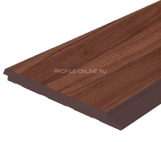 Отделочная стеновая декоративная панель с 3D эффектом Hiwood LV127 BR395 под дерево 120х12 мм из фитополимера 2,7 м