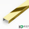 П-образный профиль 10х20 мм из нержавеющей стали SS 304 FSUP20-GP S.S.304 золото полированное 2.7 м