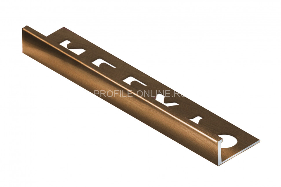 Алюминиевый L-профиль 10 мм NEEXY PV02-48-BBR-D темная бронза блестящая 2.7м