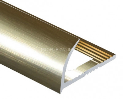 Алюминиевый С-образный профиль 10 мм PV08-13 eco песок блестящий 2,7 м