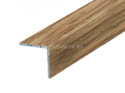 Алюминиевый уголок 40х40 равнополочный КД Дуб золотой 2,7 м (упаковка 10 штук)