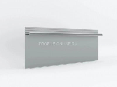 Усиленный плинтус скрытого монтажа 13х100 мм Laconistiq Strong без покрытия 300 см