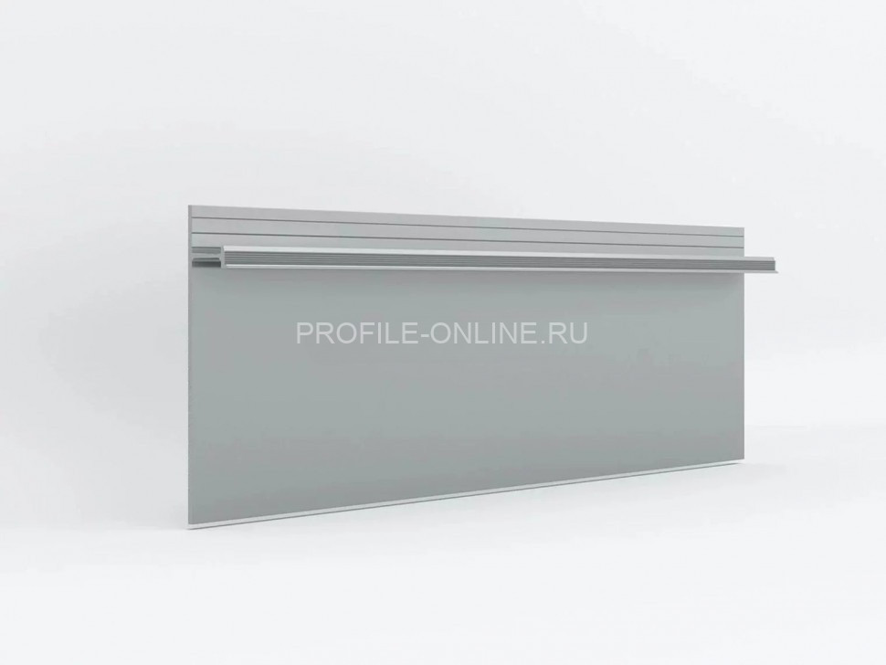 Усиленный плинтус скрытого монтажа 13х100 мм Laconistiq Strong без покрытия 300 см