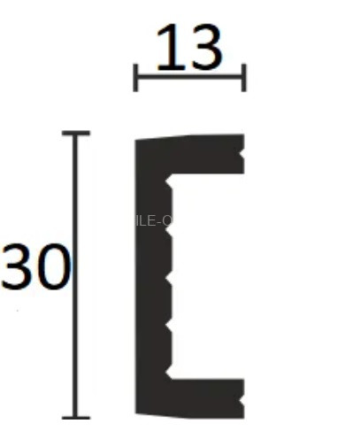Декоративный молдинг 30х13 мм Decor-Dizayn 626-65SH полистирол под дерево 3 м