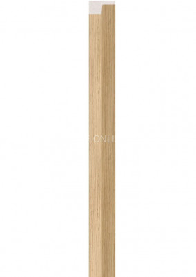 Левая планка-рейка для стеновой реечной панели VOX LINERIO M PLUS -LINE светлый дуб 2650х42х21 мм