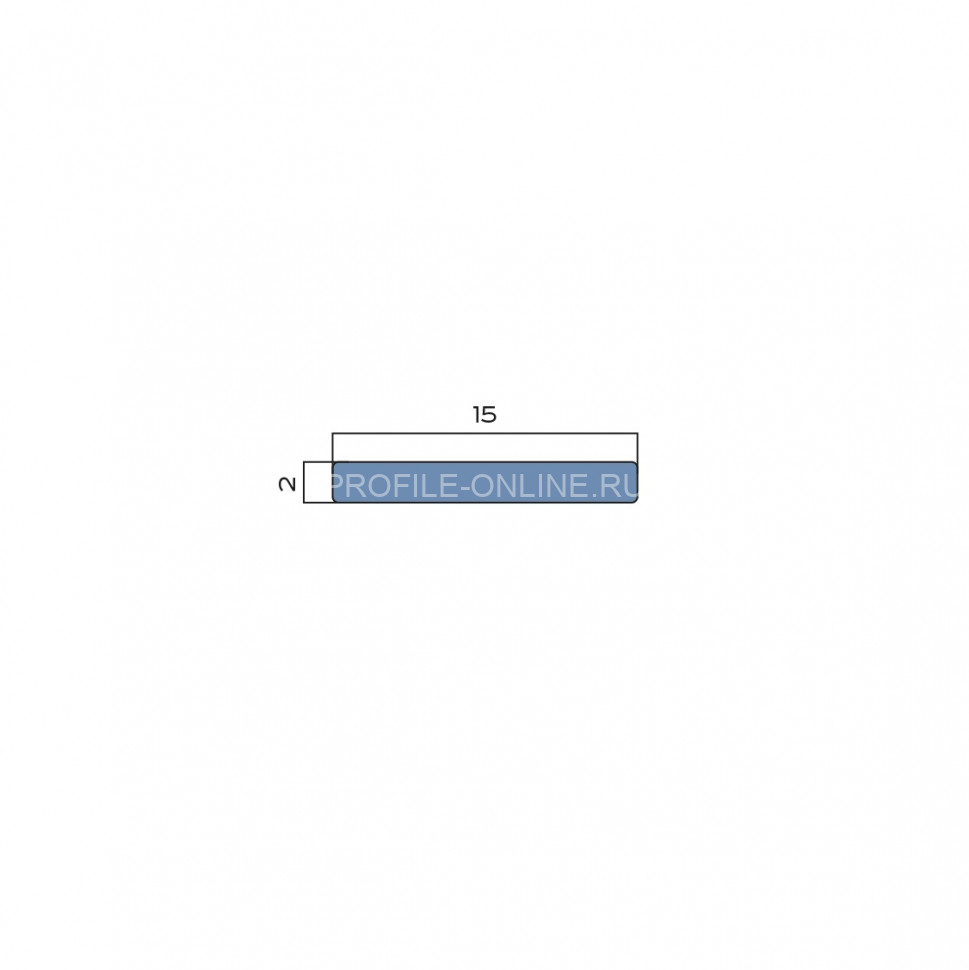 Полоса 15 мм из алюминия NEEXY PV88-10-MB коричневая матовая 2.7м
