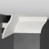 Плинтус потолочный гладкий под подсветку DECOMASTER A203 (120x47x2000) ударопрочный, белый, под покраску