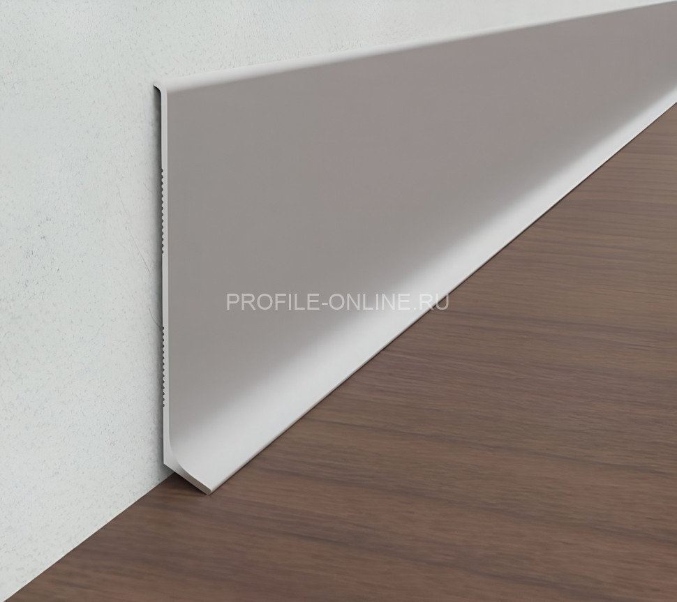 Плинтус напольный алюминиевый 100 мм Диал ПЛ-100 серебро 3 м