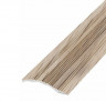 Алюминиевый порог с рифлением 39 мм С4 КД Дуб беленый 2,7 м (упаковка 10 штук)