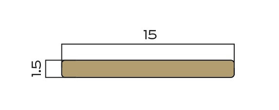 Латунная полоса 15 мм NEEXY PVL88-04 ANTBL антик бронза светлая 2.7м
