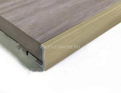 Алюминиевый L-образный профиль 10 мм ПО-Г10 бронза матовая 2,7 м