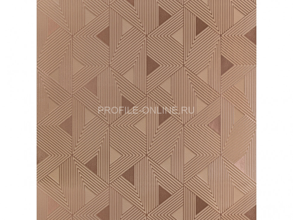 Отделочная стеновая декоративная панель с геометрическим узором HiWood Maximum DM629 BR56 композит 600мм х 4мм х 3м
