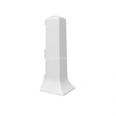 Комплект уголков ПВХ внешних для напольного плинтуса  VILO linela 401 RAL 9003 2шт. белый