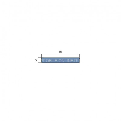 Полоса 15 мм из алюминия NEEXY PV88-11-BB коричневая блестящая 2.7м