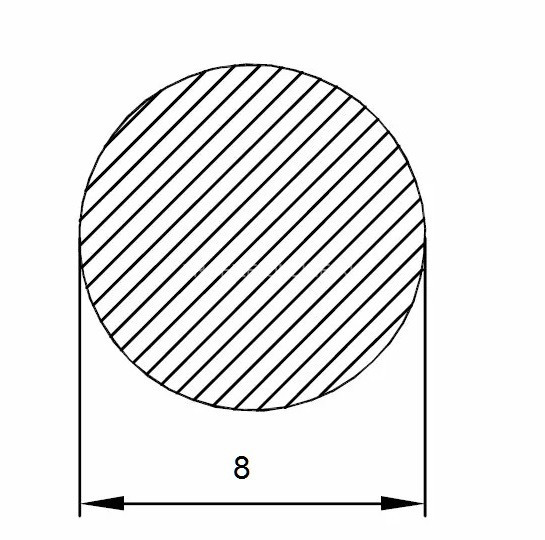 Алюминиевый пруток круглый 8 мм 3 м