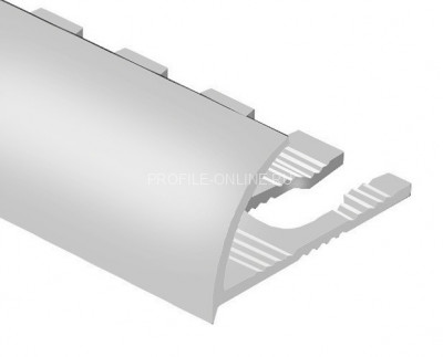 Алюминиевый С-образный профиль гибкий 10 мм PV20-02 серебро матовое 2,7 м