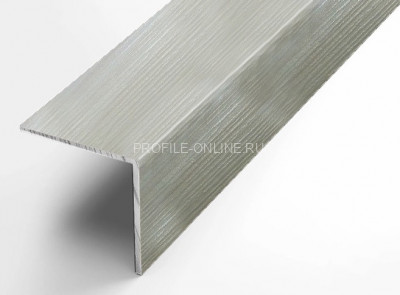 Алюминиевый уголок 40х40 равнополочный Л Белая сосна 2,7 м (упаковка 10 штук)