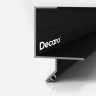 Потолочный теневой плинтус алюминиевый Decaro D005.2A Black черный 2 м